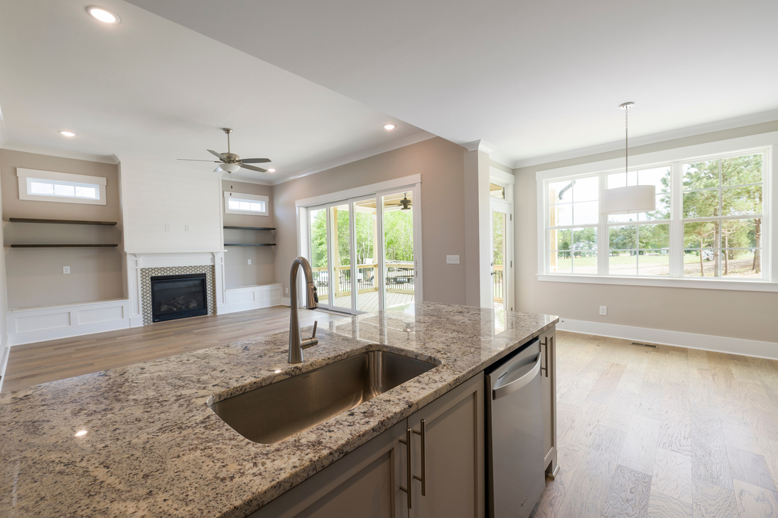 Granite Kitchen Counter Top on the Kitchen