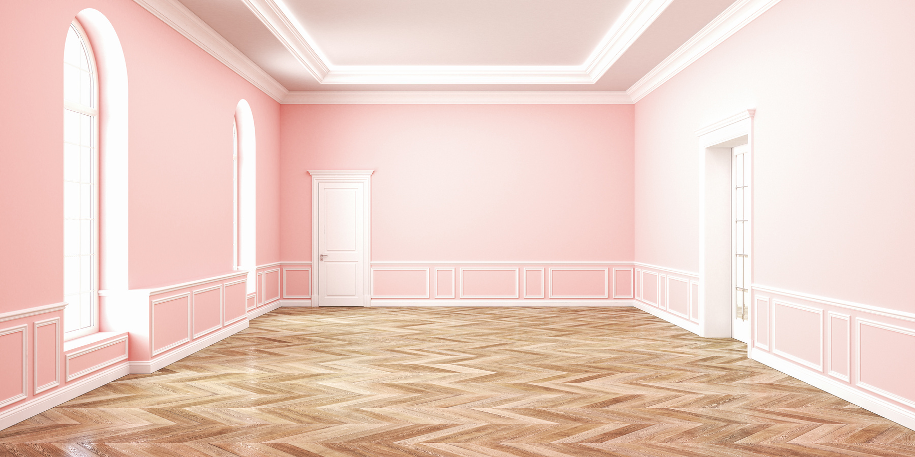 Empty Pink Room 